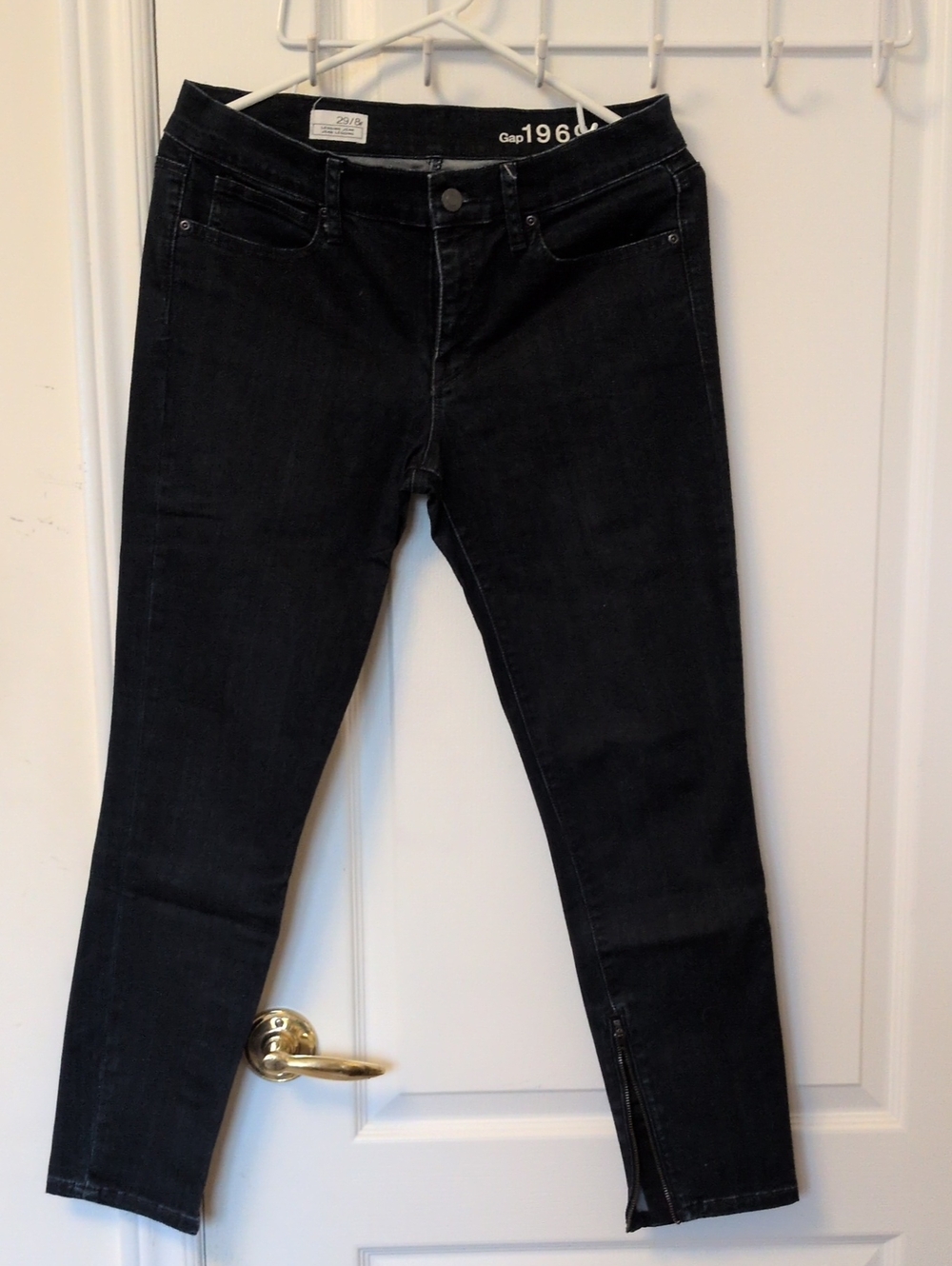 GAP Dark Blue Jean Legging Ankle Zip Jeans
